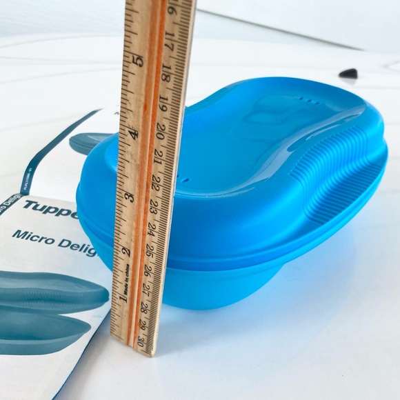 Tupperware Micro Delight Microwave Heatable Container in Blue 6996a - Picture 10 of 11